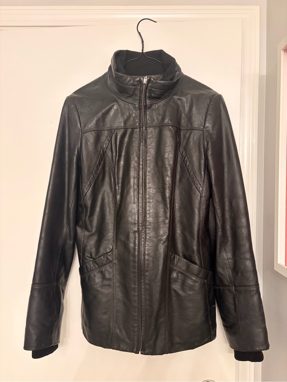 vintage Danier leather Zip-Front Jacket